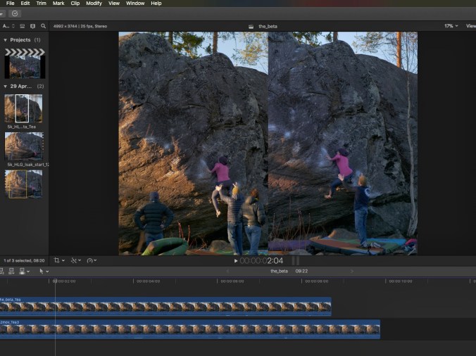 Suoritusten vertailua videolta